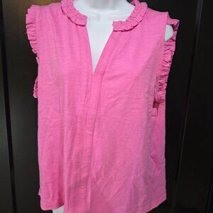 Betsey's Boutique Pepto Pink Tank Sz L NWT